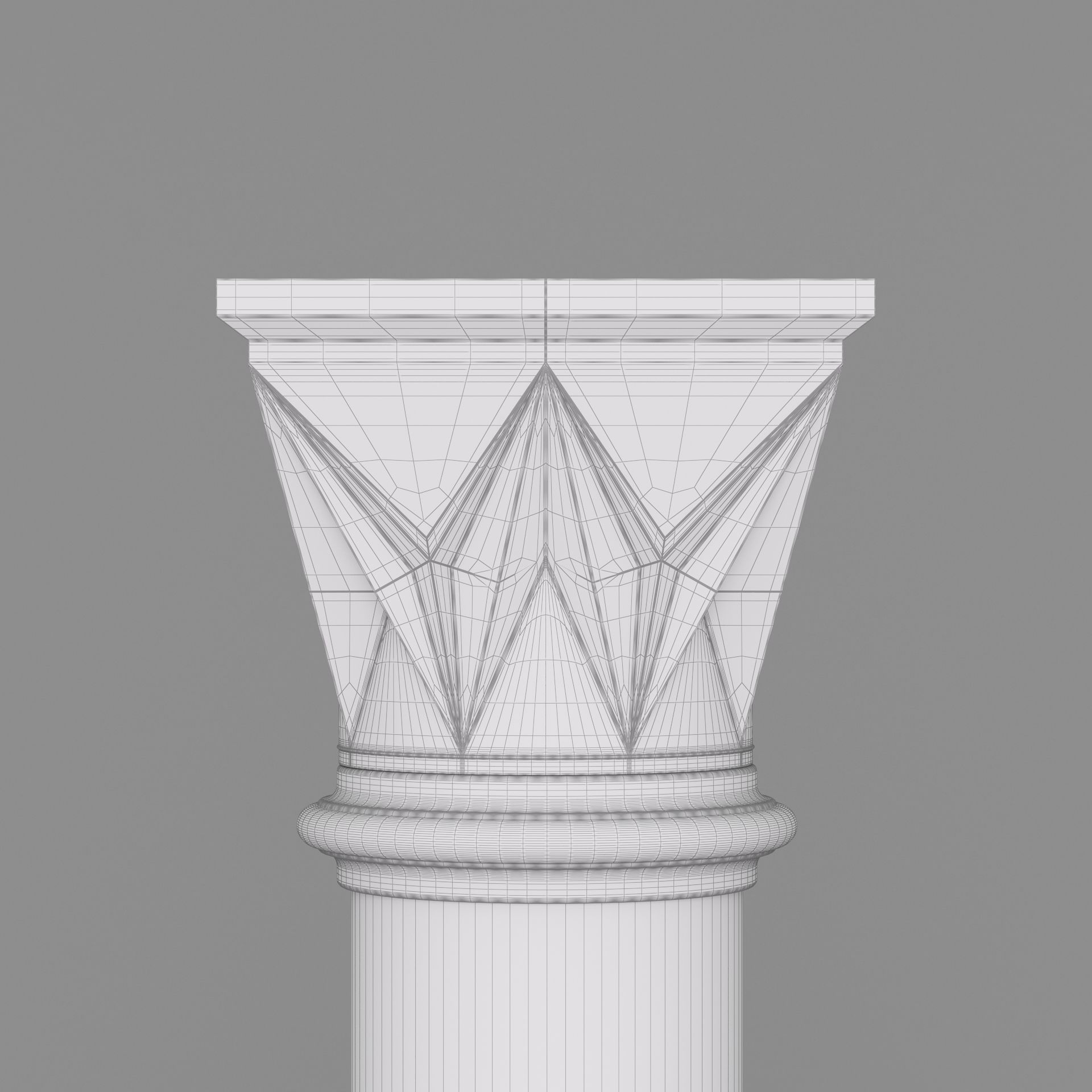 Classic Islamic Architectural Column 002 3D model_12