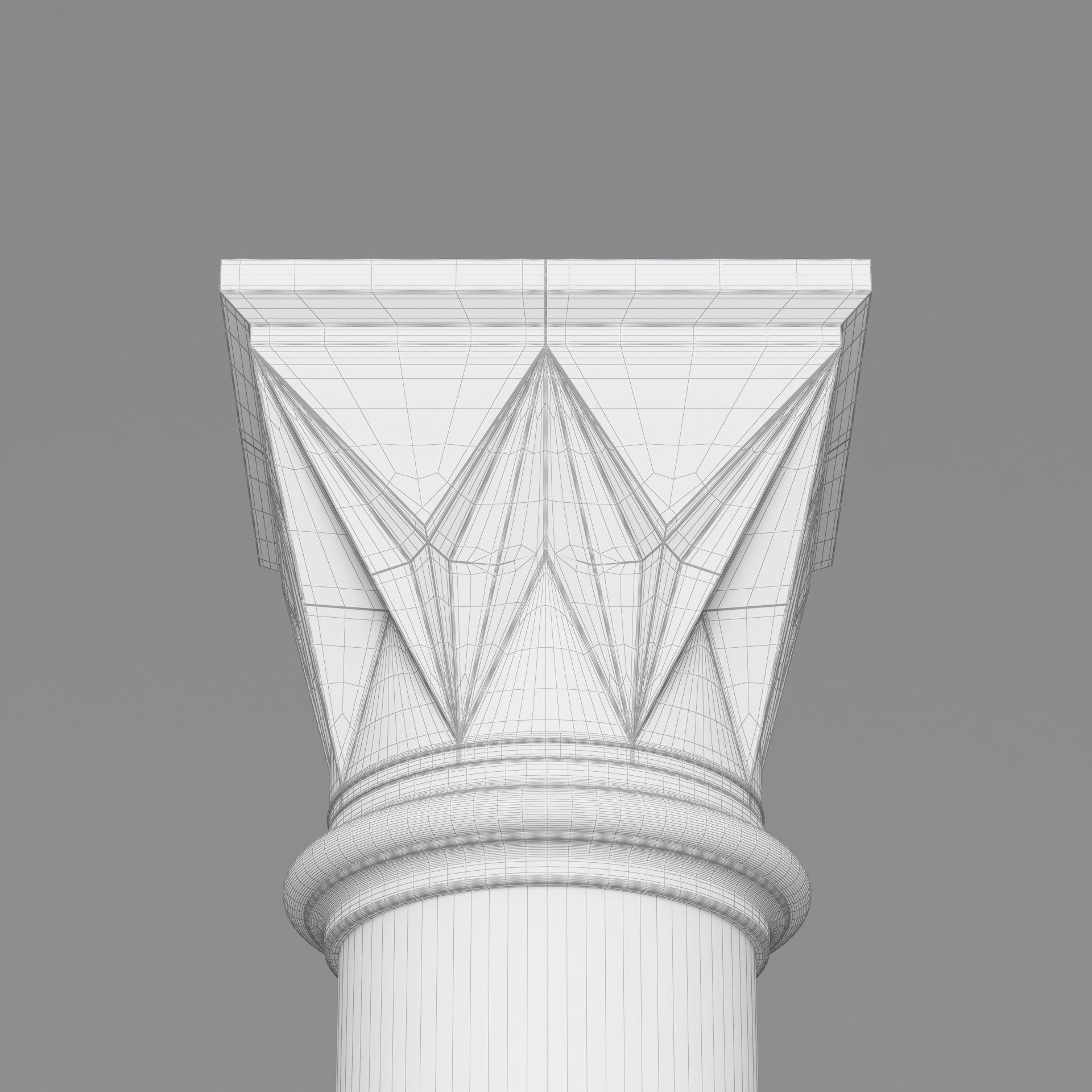 Classic Islamic Architectural Column 002 3D model_10