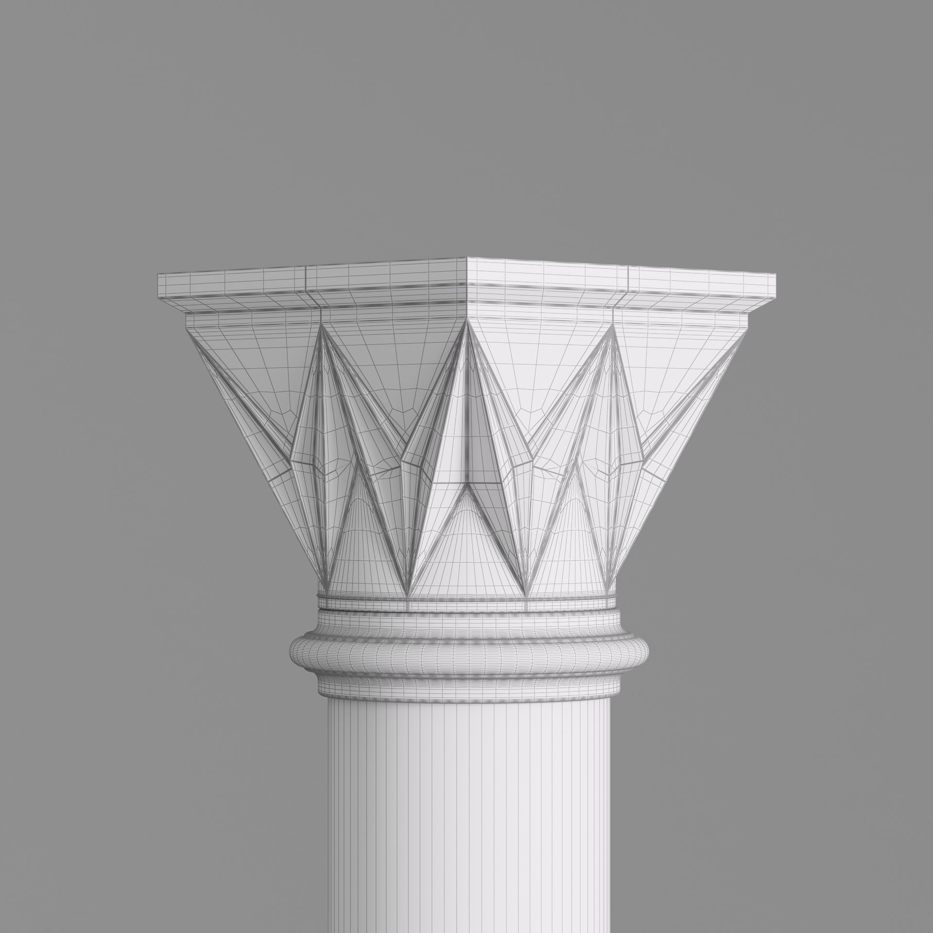 Classic Islamic Architectural Column 002 3D model_11
