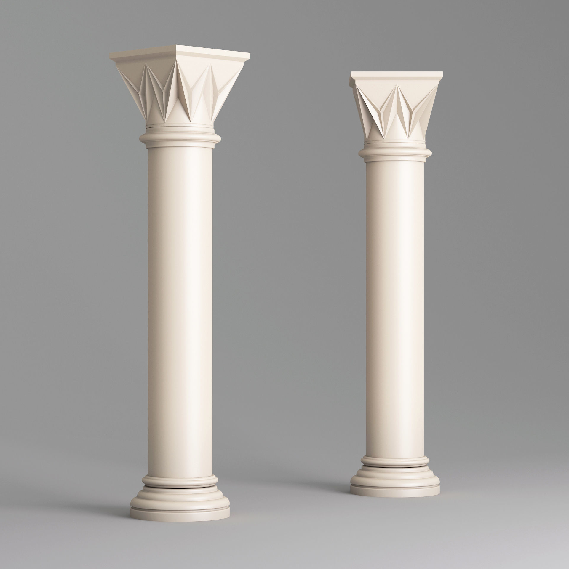Classic Islamic Architectural Column 002 3D model_6