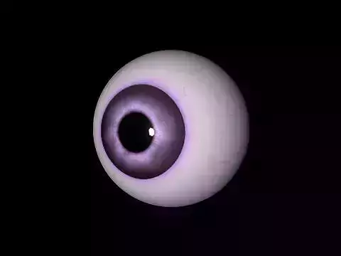 Purple eye Free low-poly 3D model