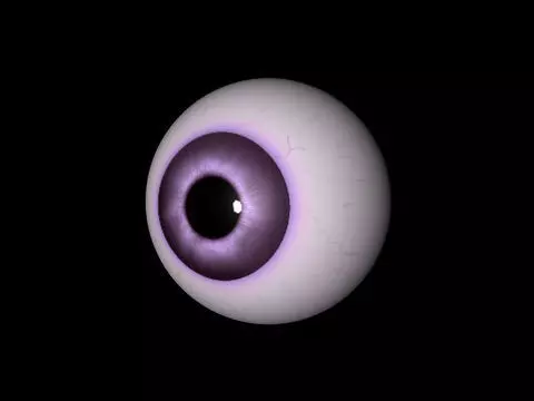 Purple eye Free low-poly 3D model_0