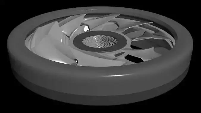 Z wavelet - Sharkskin Prop 02 - concept 3D model