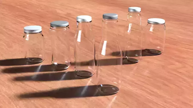 glass bottles collection 