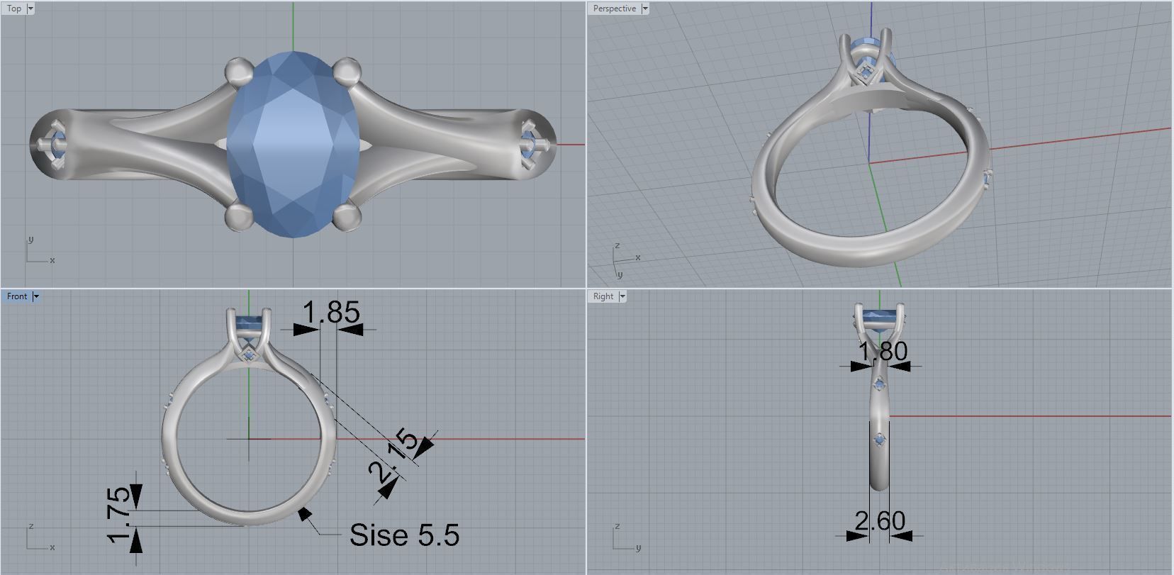 ring ring 3D print model_4