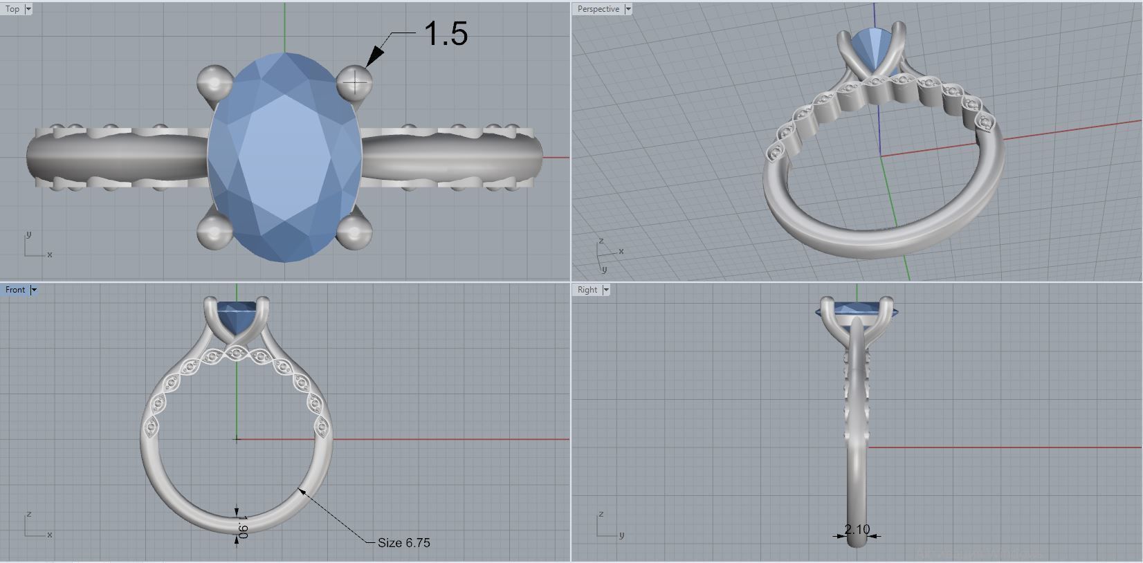 ring ring 3D print model_4