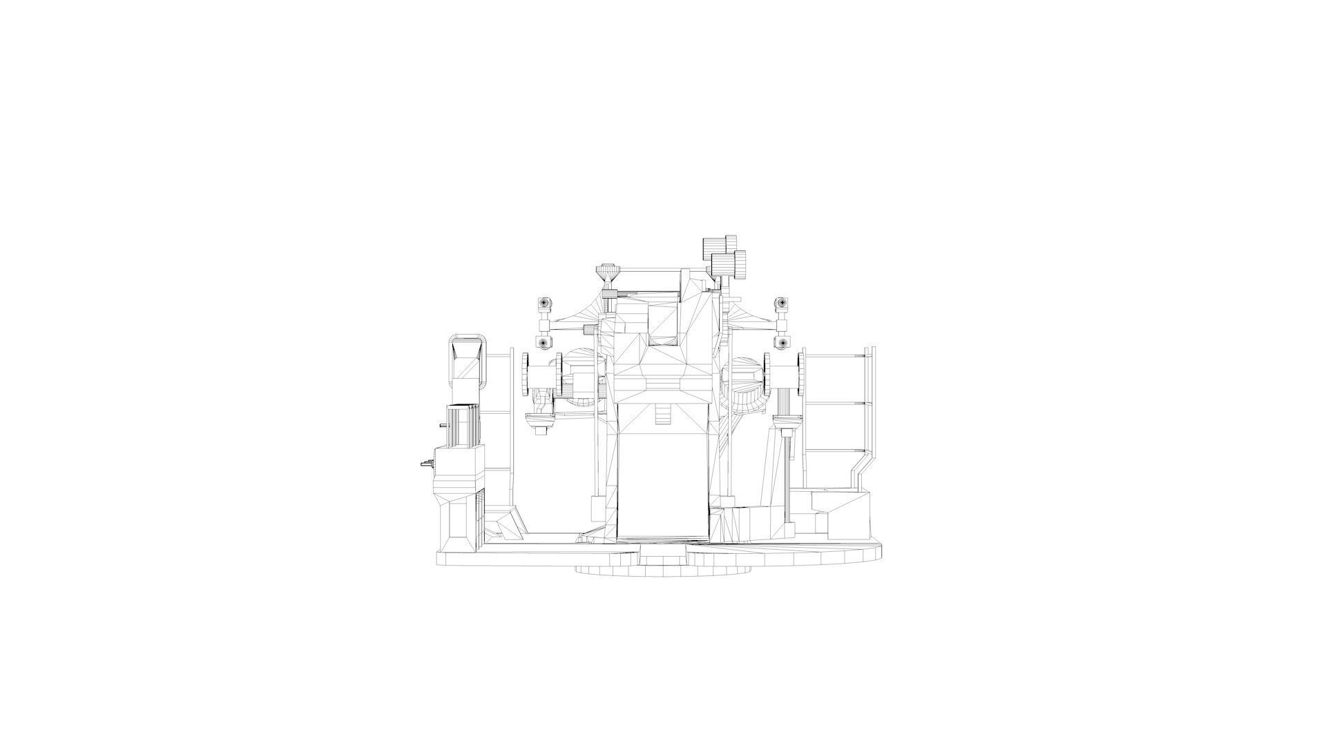5 inch - 127mm 25 Mk19 Single Naval Gun 3D model_12