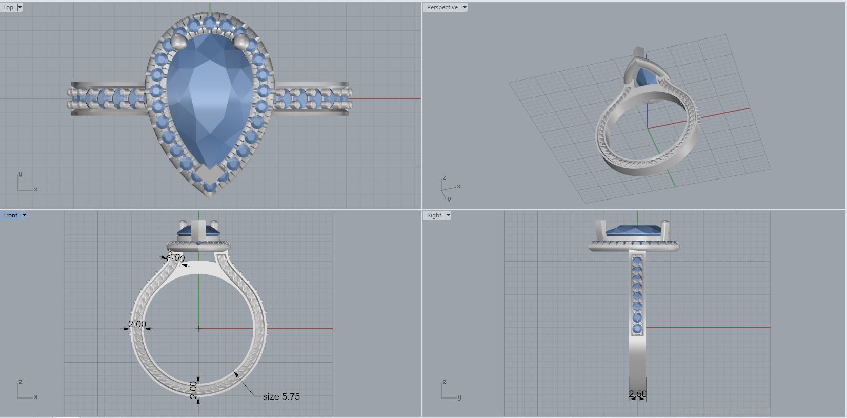 ring ring 3D print model_4