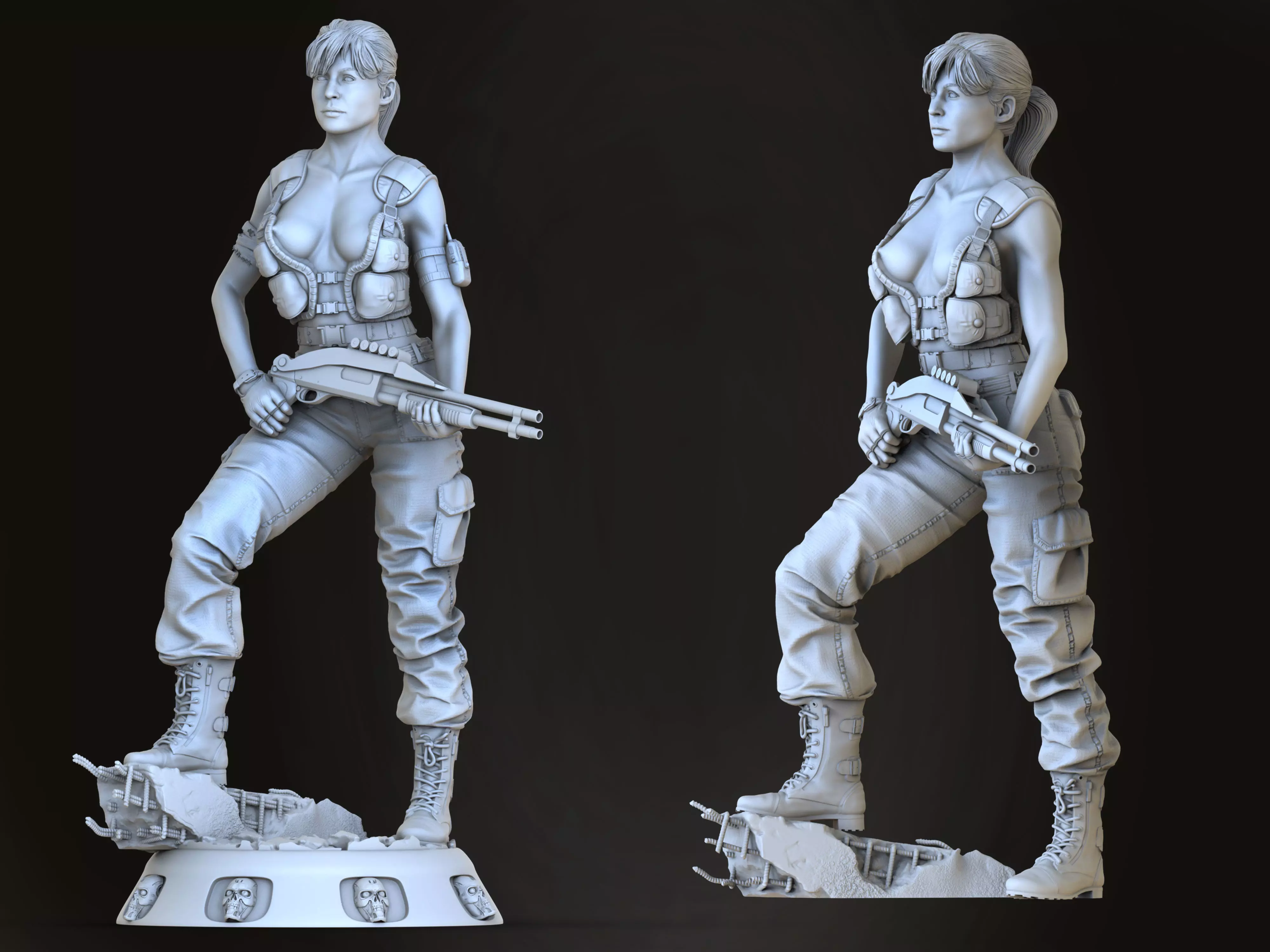 Sarah Connor 3D print model_0