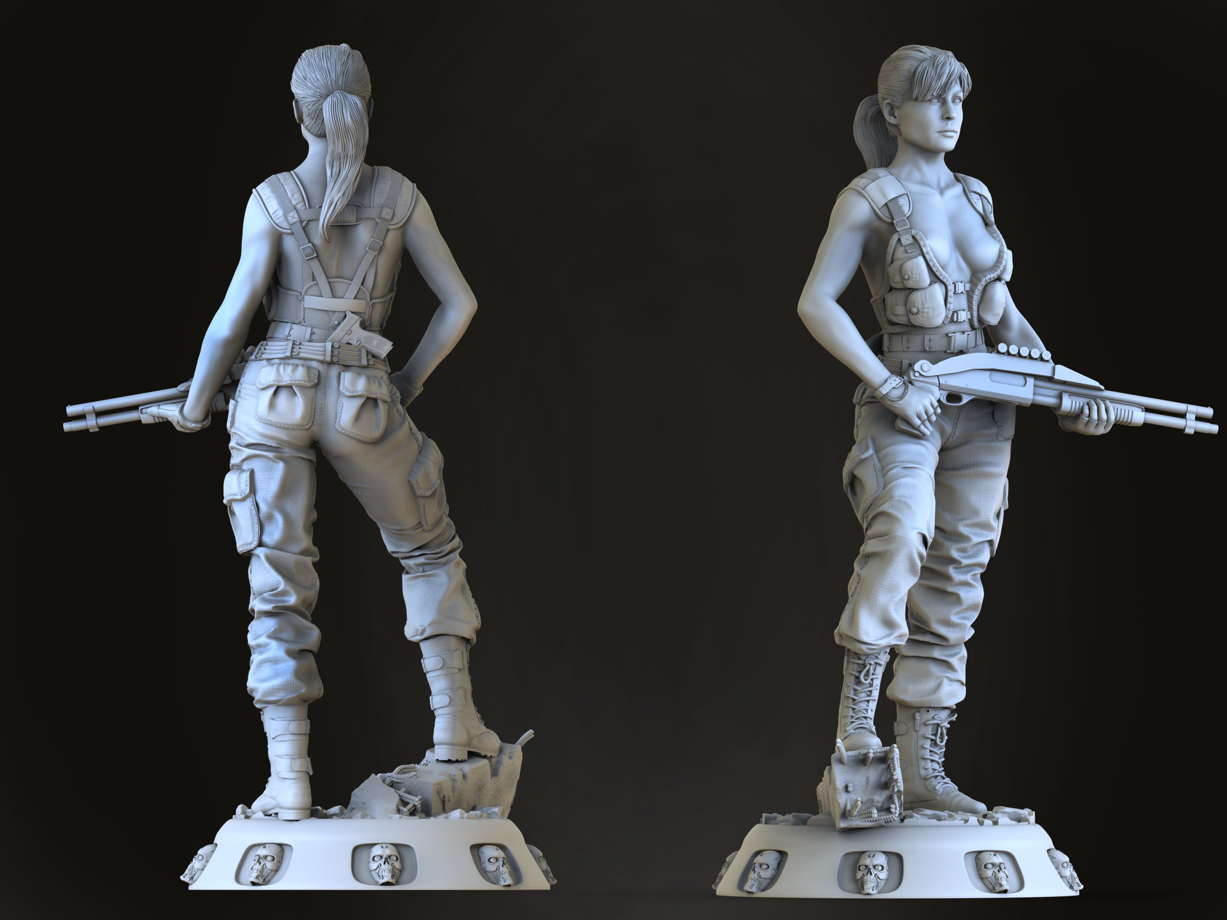 Sarah Connor 3D print model_1
