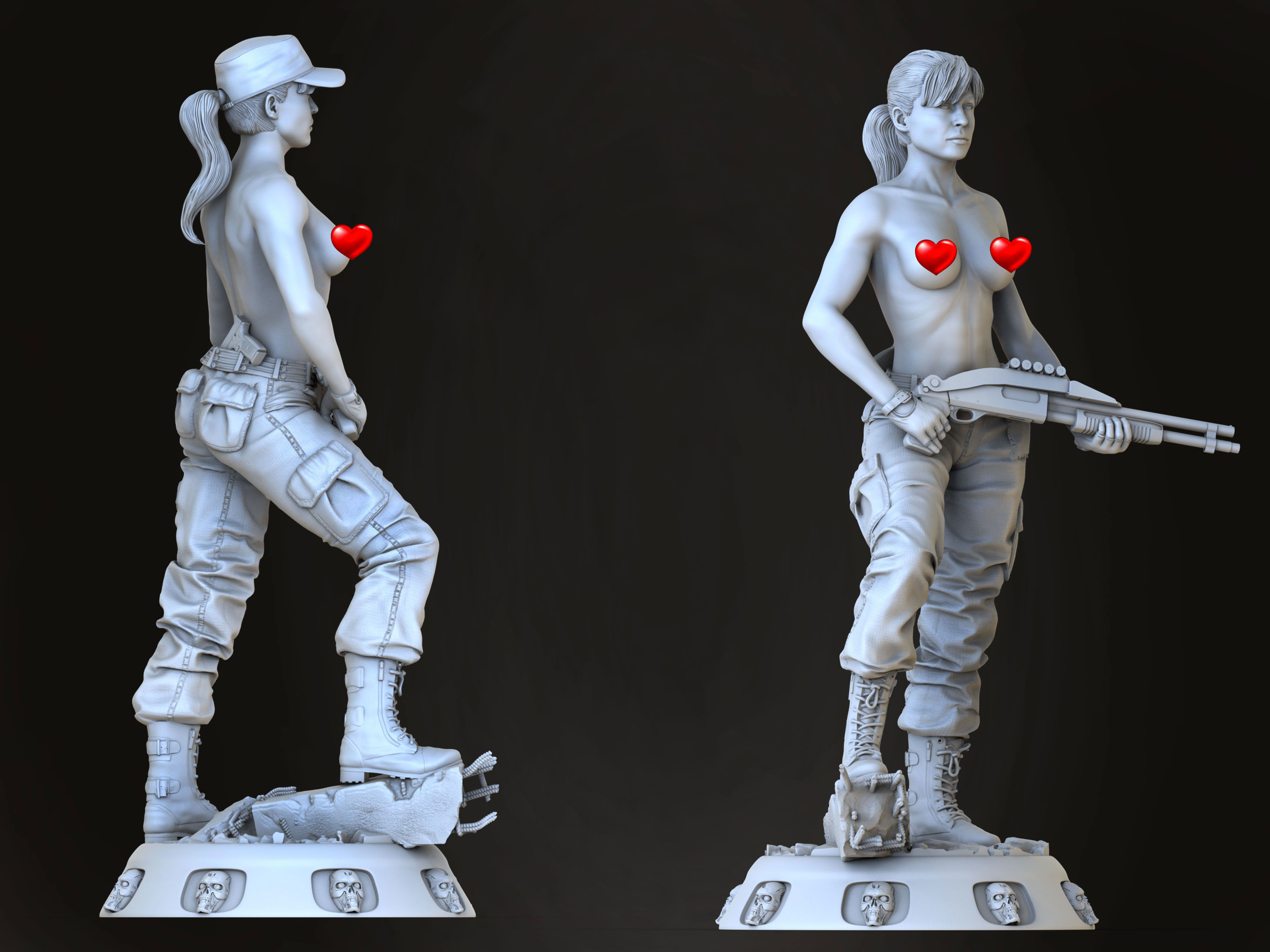 Sarah Connor 3D print model_6