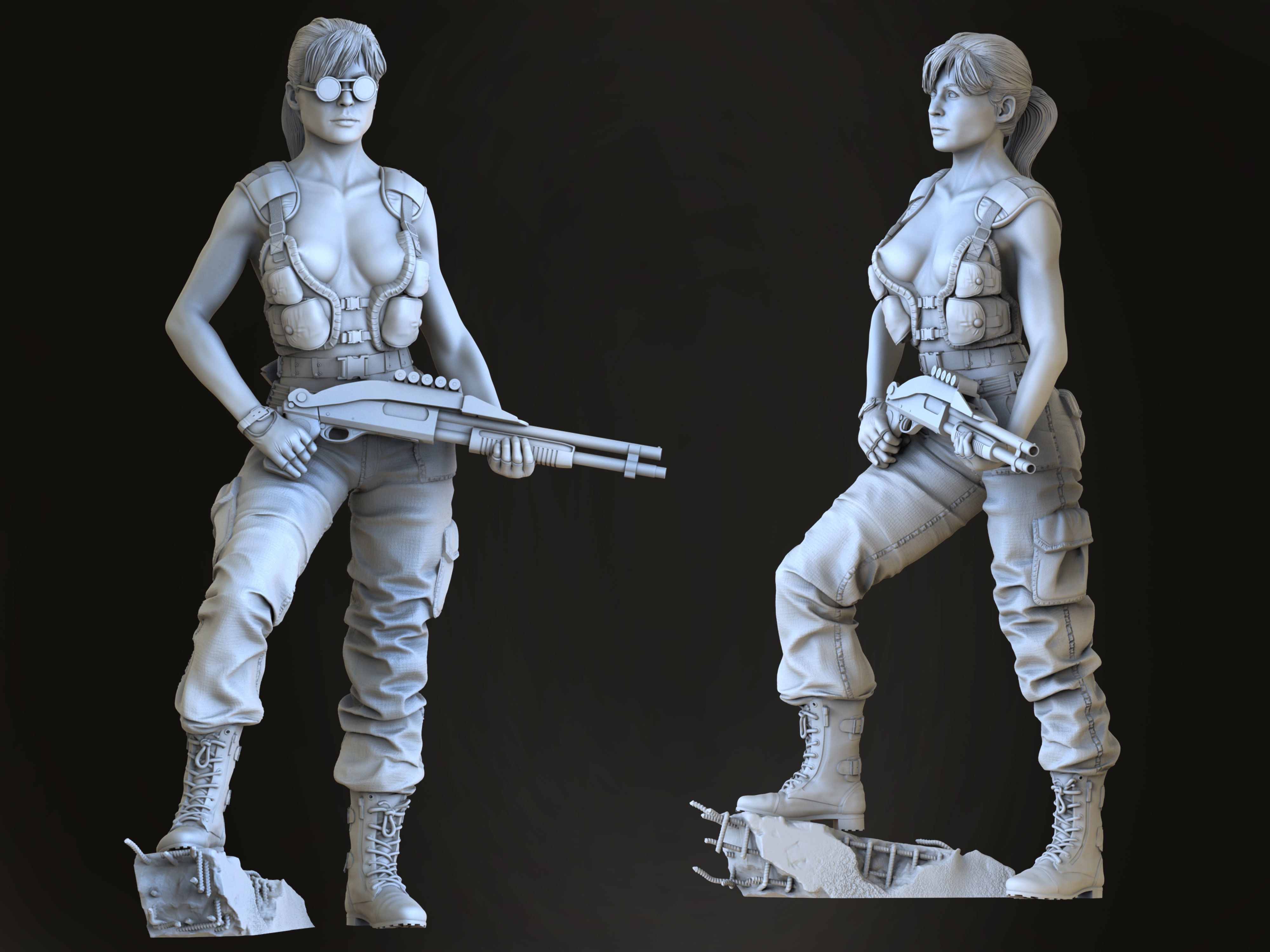 Sarah Connor 3D print model_2