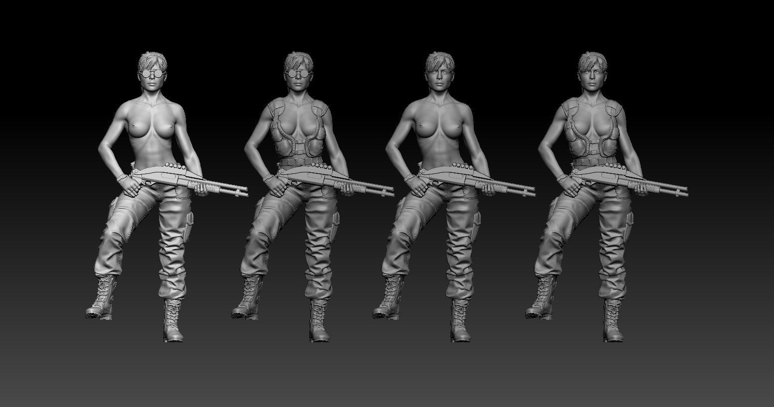 Sarah Connor 3D print model_13