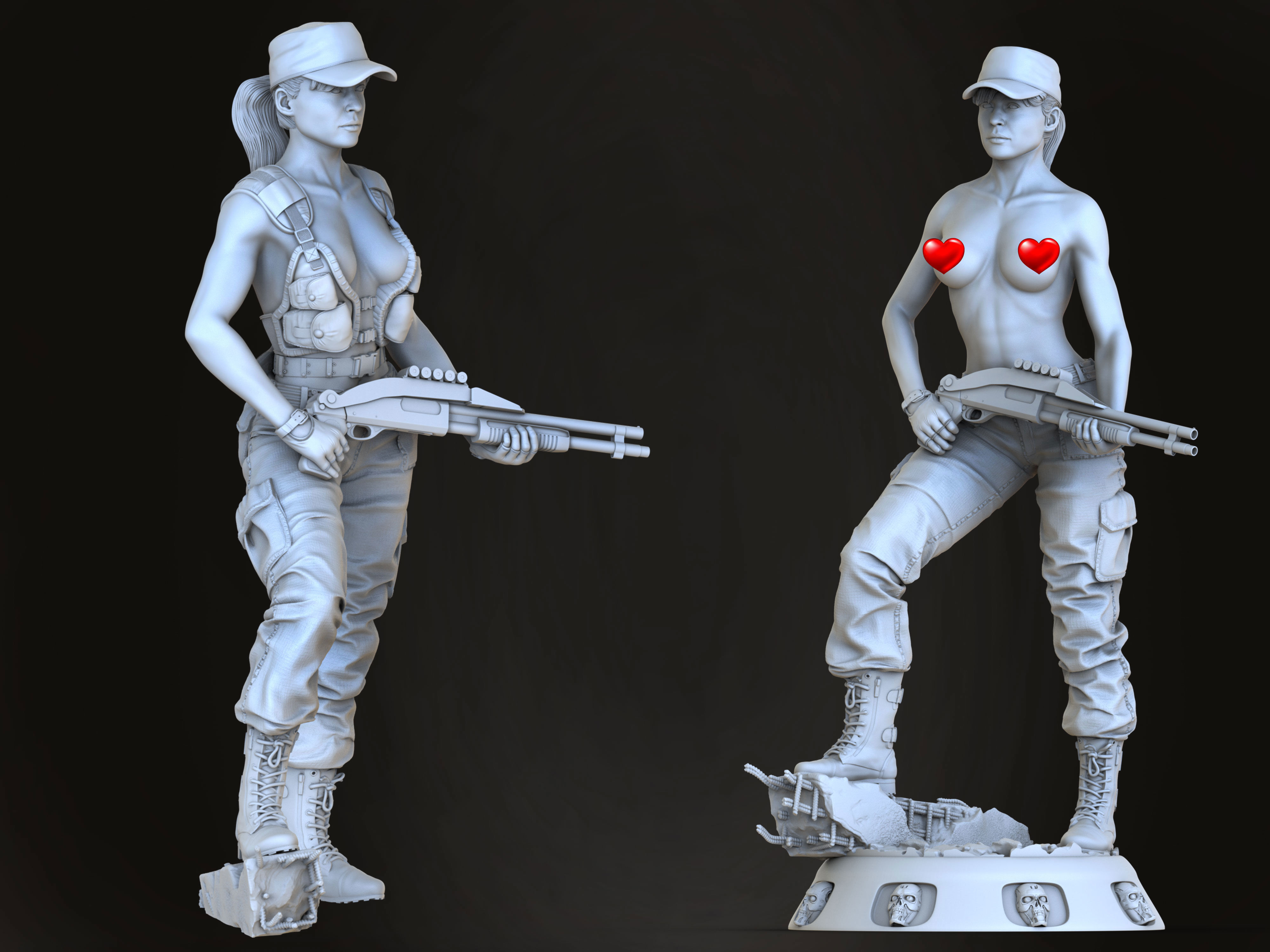 Sarah Connor 3D print model_8