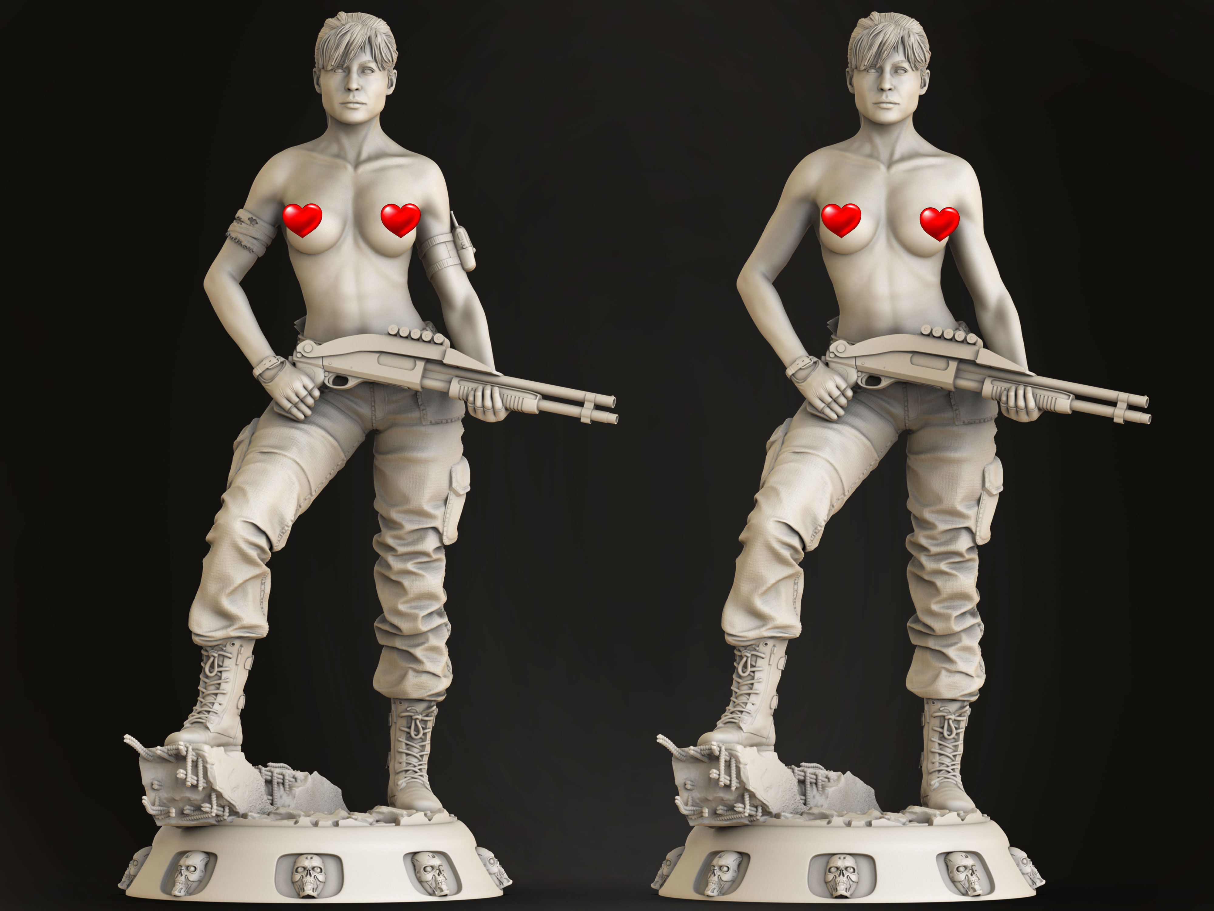 Sarah Connor 3D print model_12