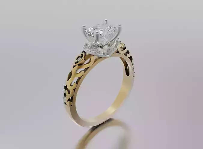 ring woman 3D print model