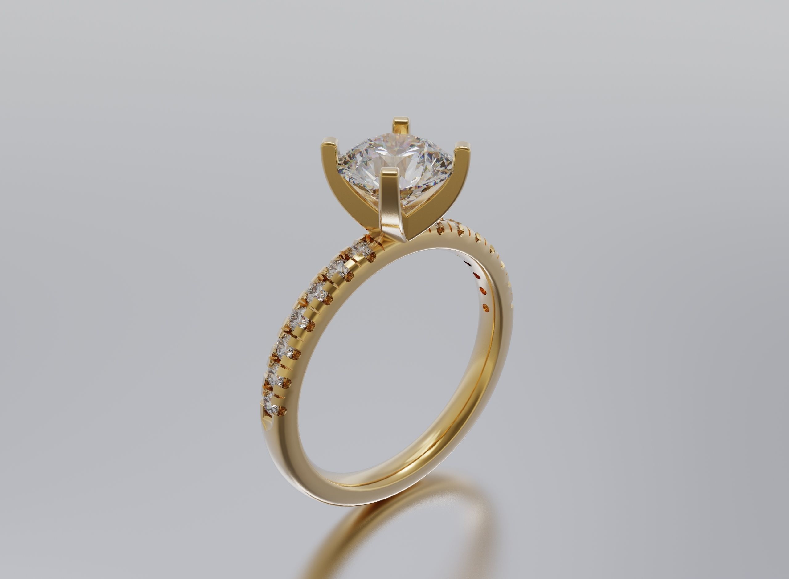 ring woman 3D print model_2