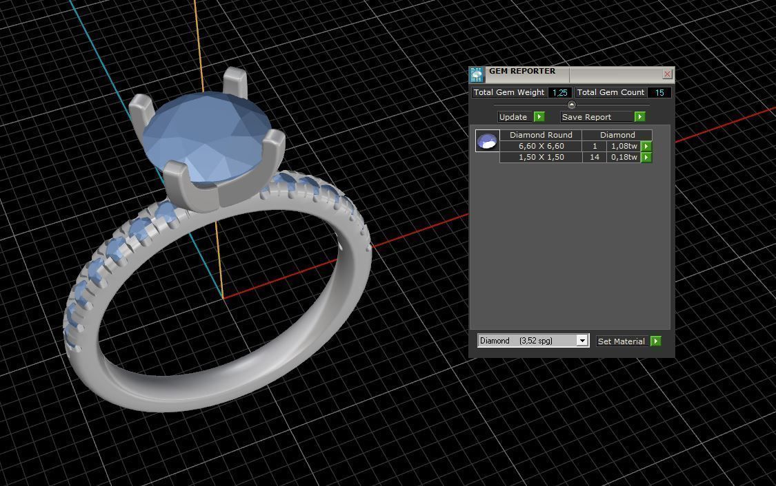 ring woman 3D print model_6