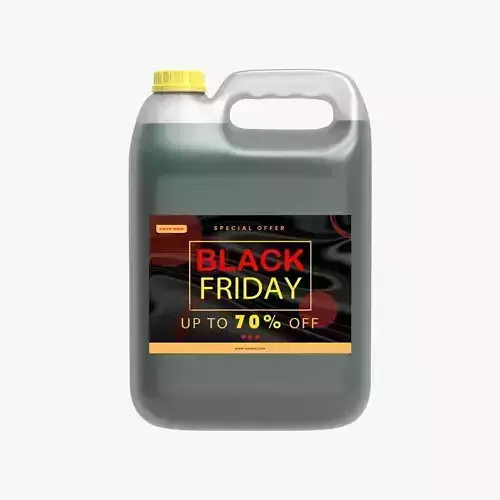 Plastic gallon 5L Low-poly 3D model