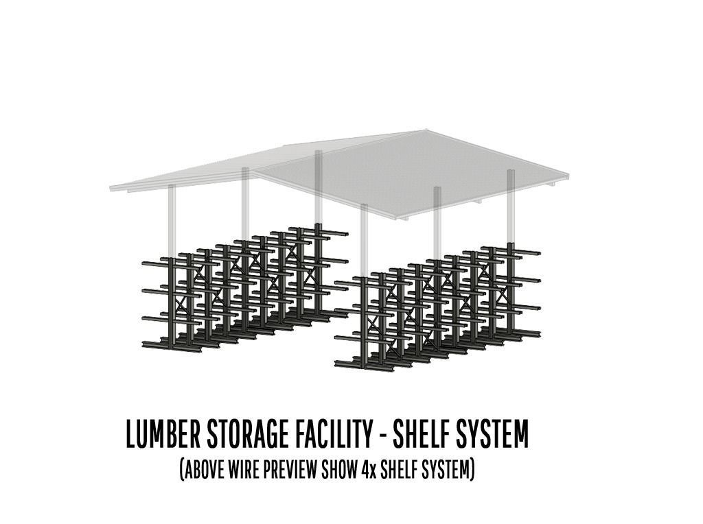 BUILD-0009 Lumber storage set H0-scale 3D print model_5