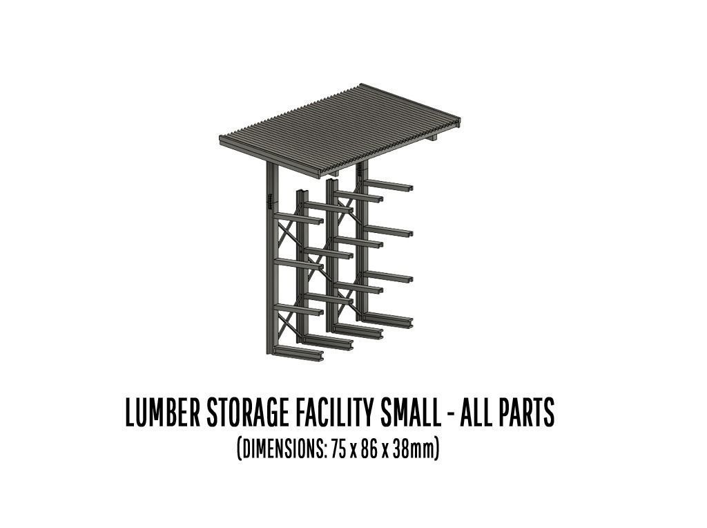 BUILD-0009 Lumber storage set H0-scale 3D print model_7