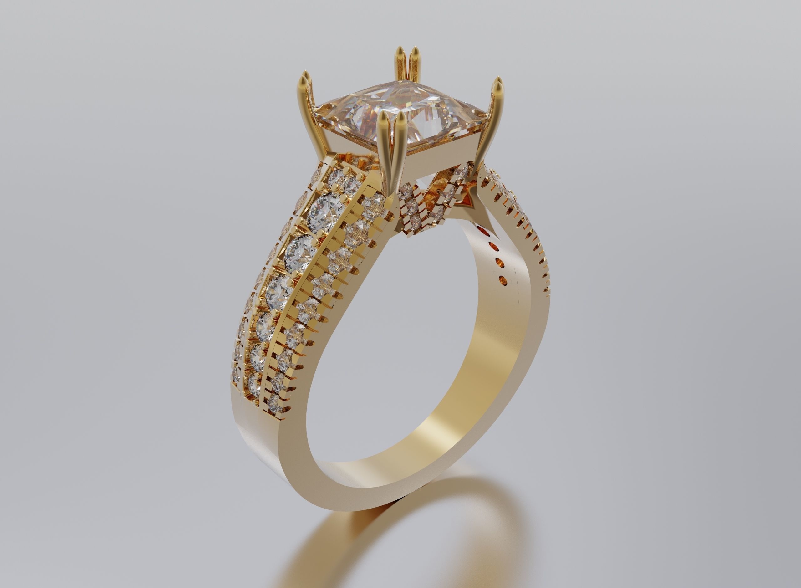 ring princess 3D print model_2