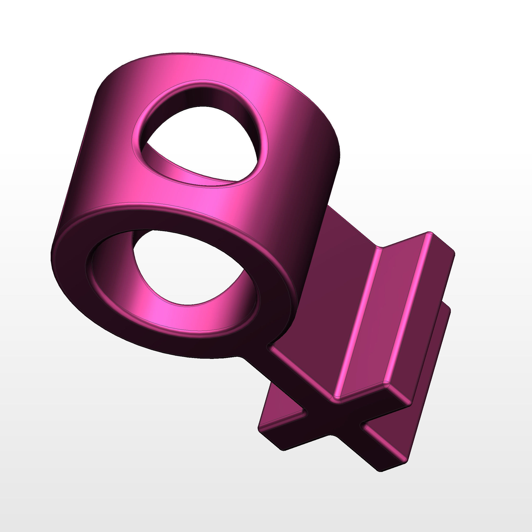 3D printed model of the Female Gender Symbol 3D print model_5