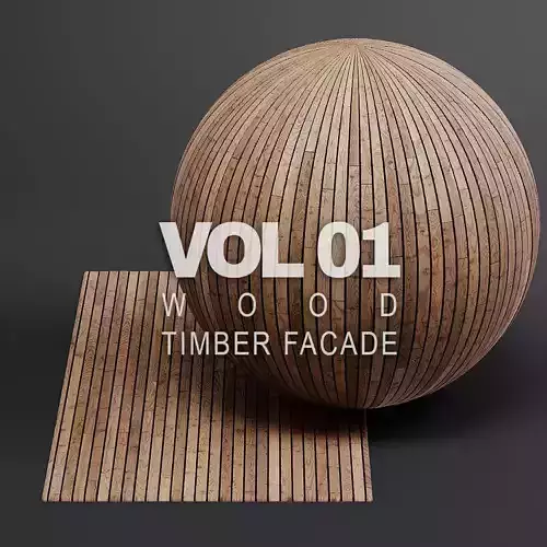 Woodfacades vol01 Timber Facade 8K Seamless PBR Materials Texture