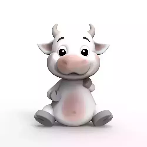 Sitting Cow Planter 3D Design 3D print model