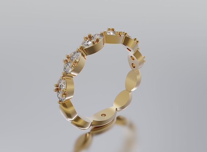 women ring 3D print model
