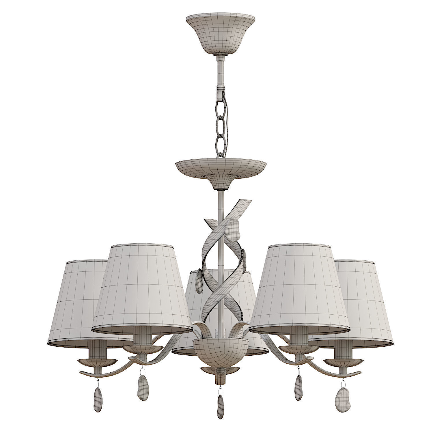 Freya Monique chandelier 3D model_2