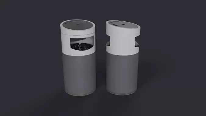 Street Trash Can 9 PBR Game Ready