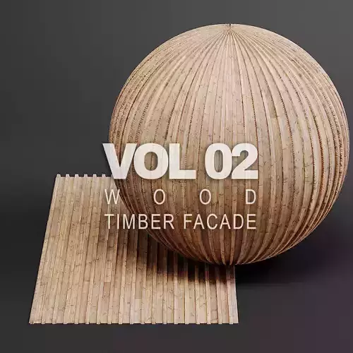Woodfacades vol02 Timber Facade 8K Seamless PBR Materials Texture