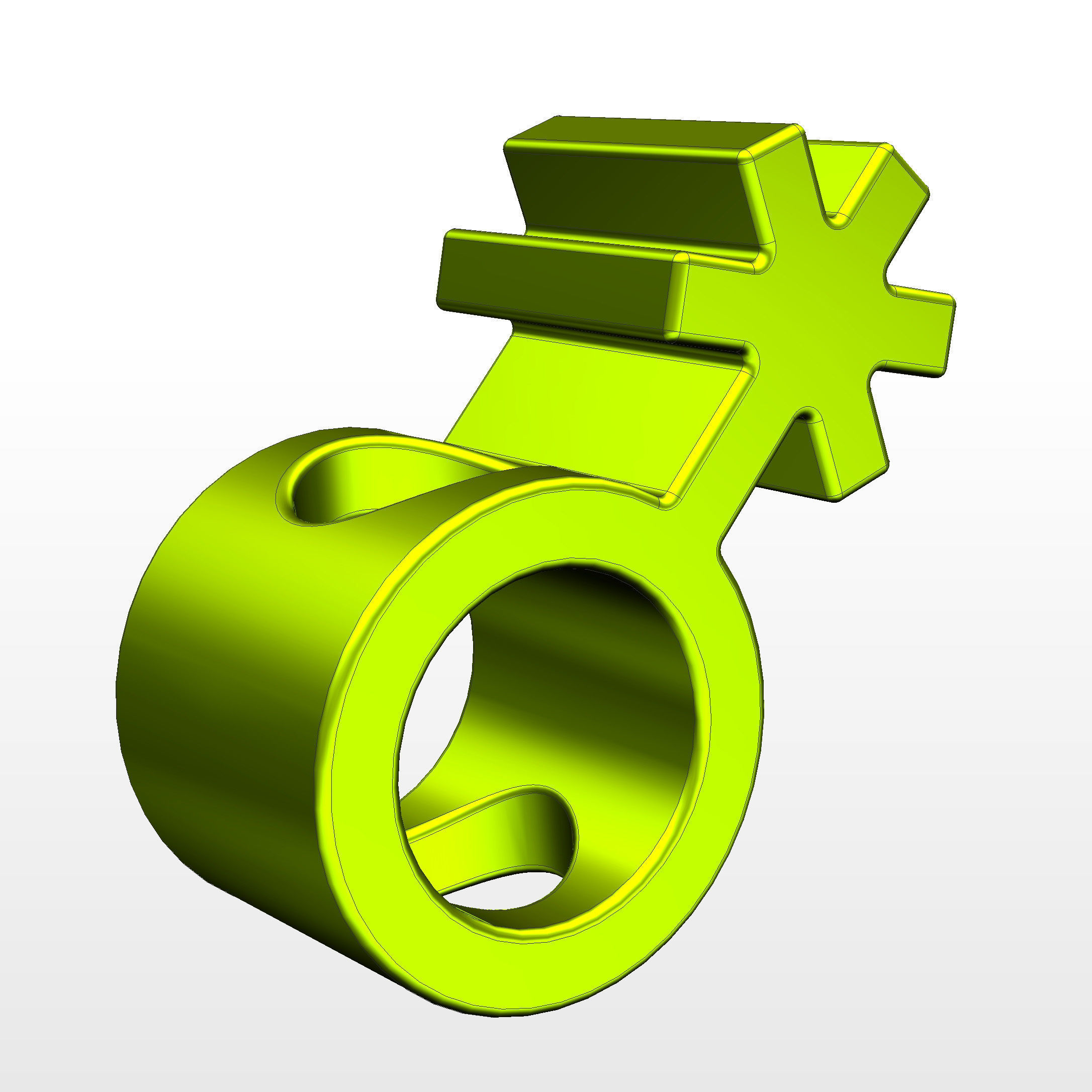 3D model of the non-binary gender identity symbol 3D print model_9