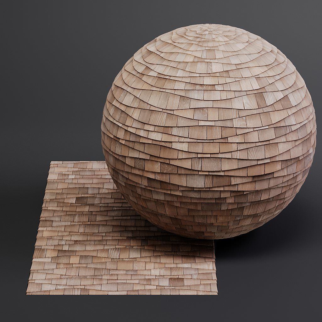 Woodfacades vol03 Wood Shingles 8K Seamless PBR Materials Texture_40