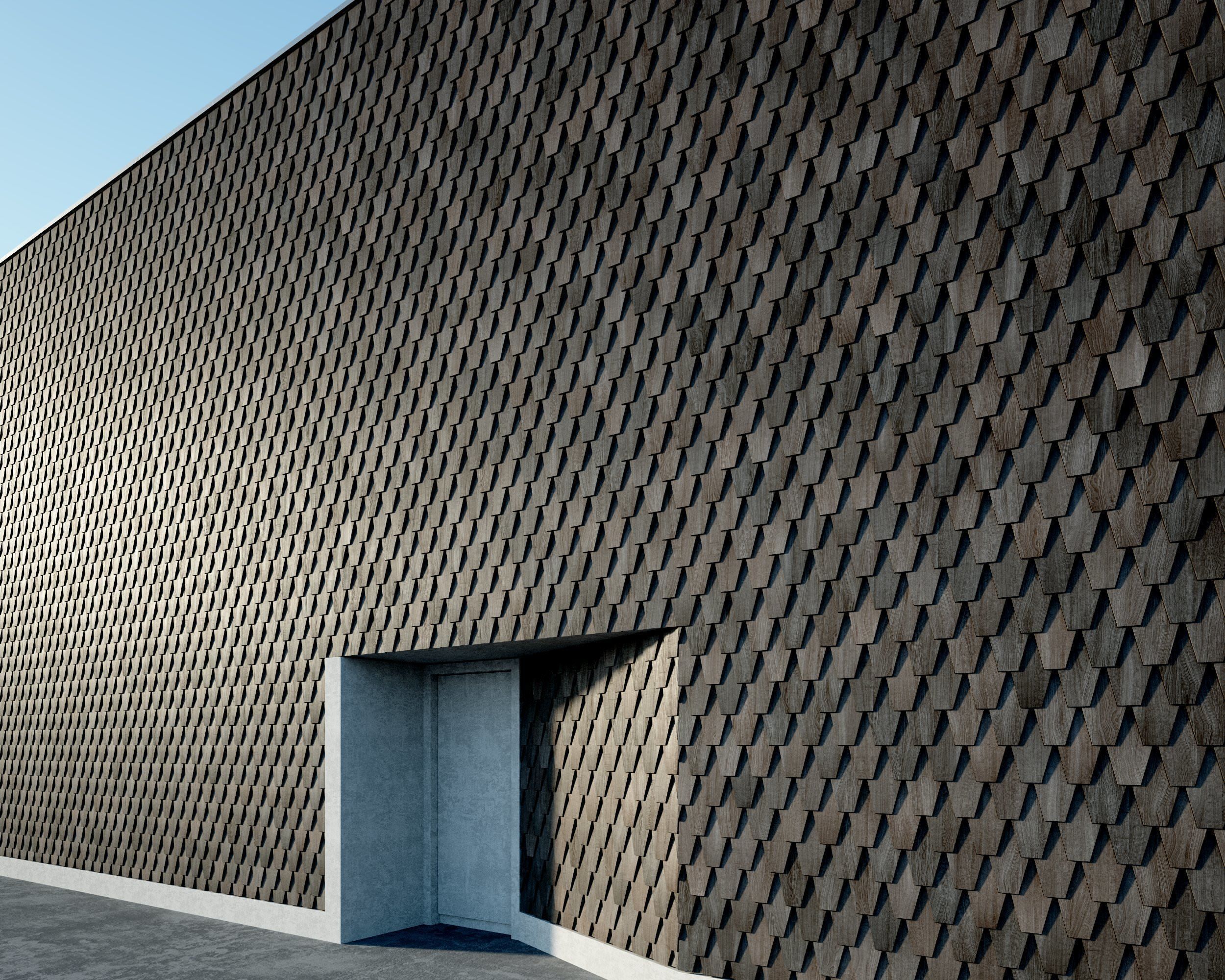 Woodfacades vol03 Wood Shingles 8K Seamless PBR Materials Texture_2