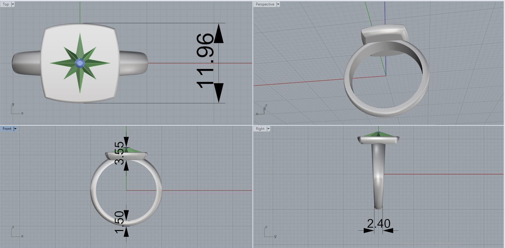ring ring 3D print model_2