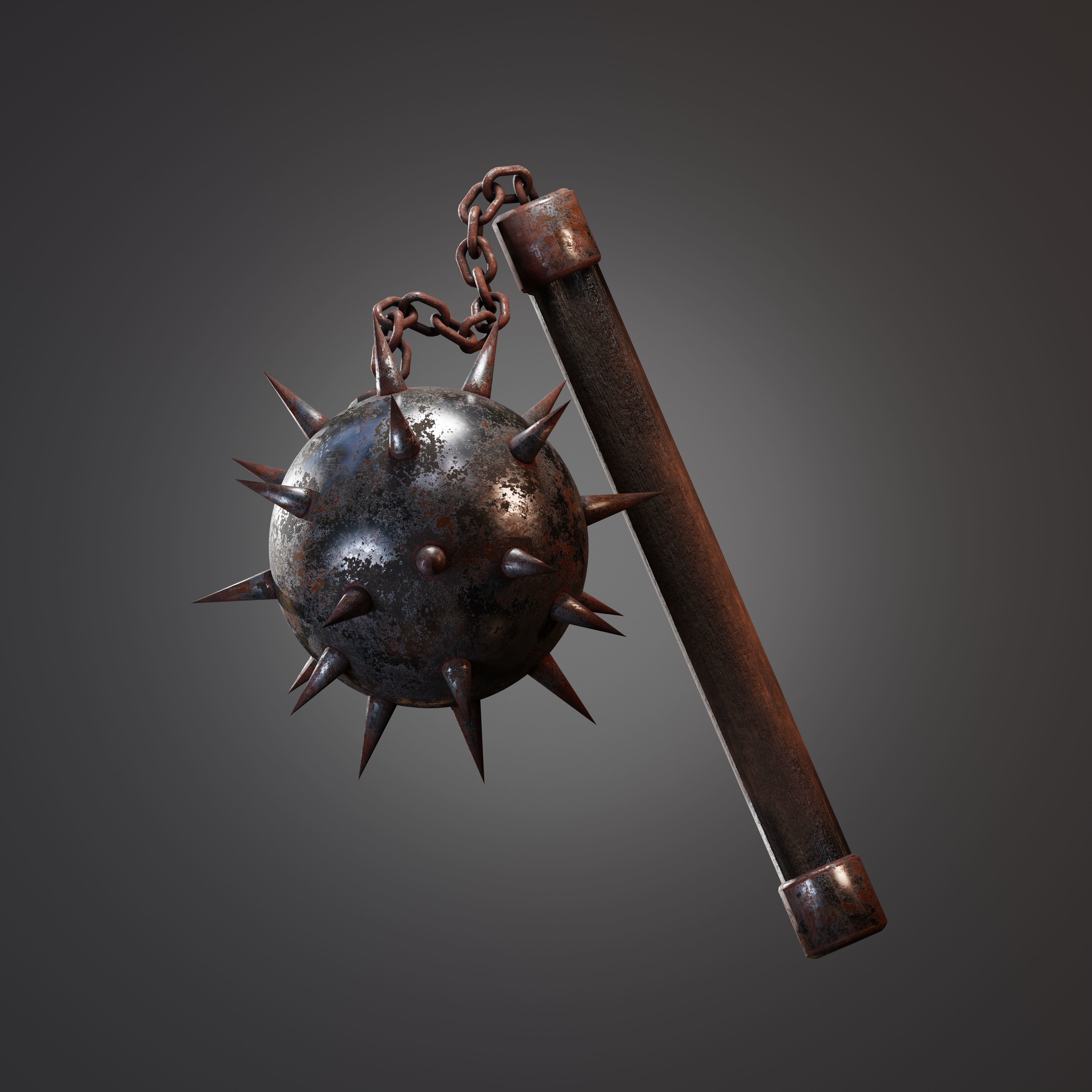 Viking Weapons Set Low-poly 3D model_7