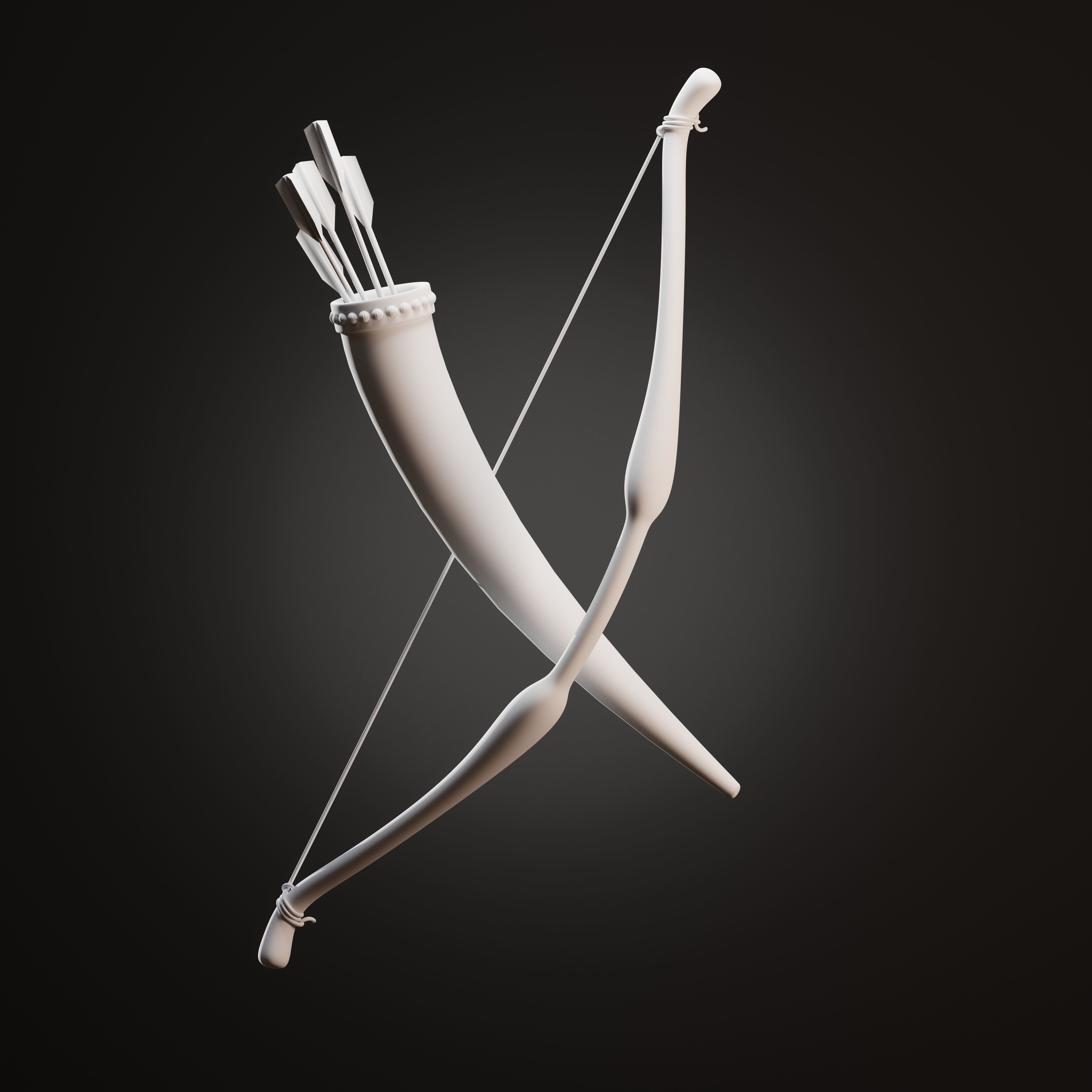 Viking Weapons Set Low-poly 3D model_2