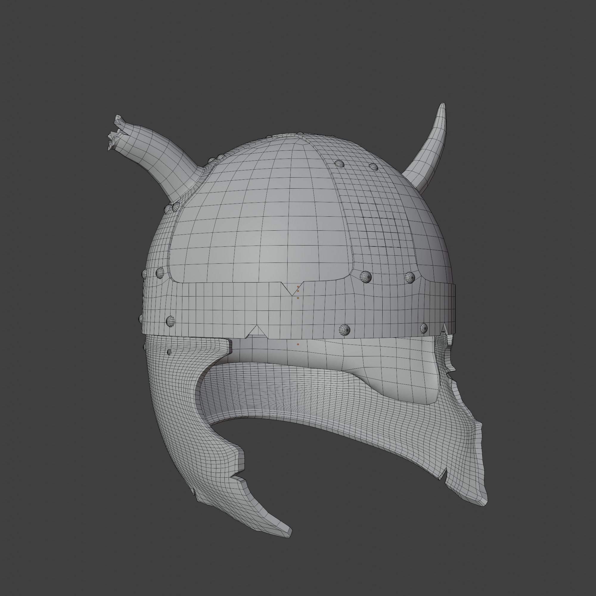 Viking Weapons Set Low-poly 3D model_12