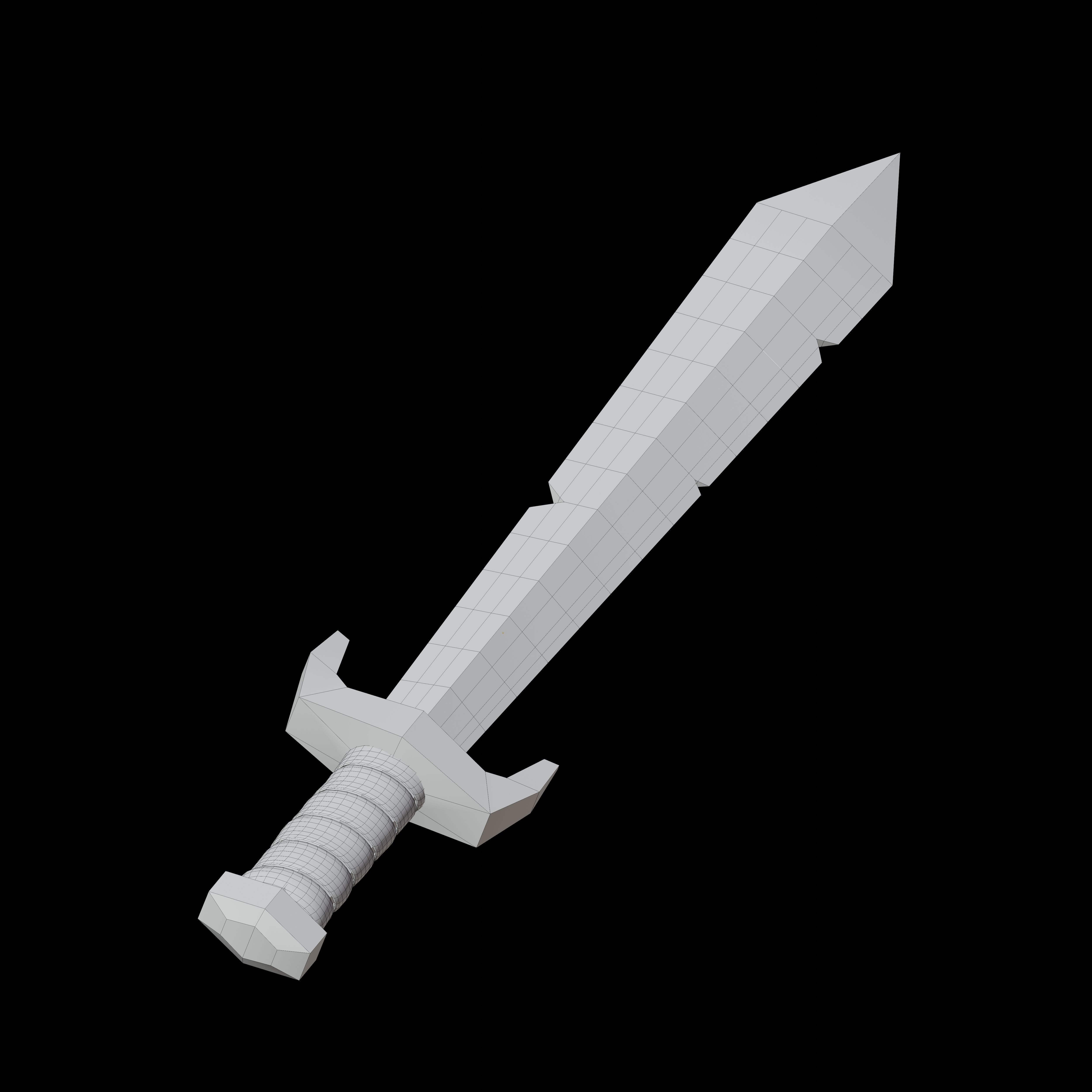 Viking Weapons Set Low-poly 3D model_15