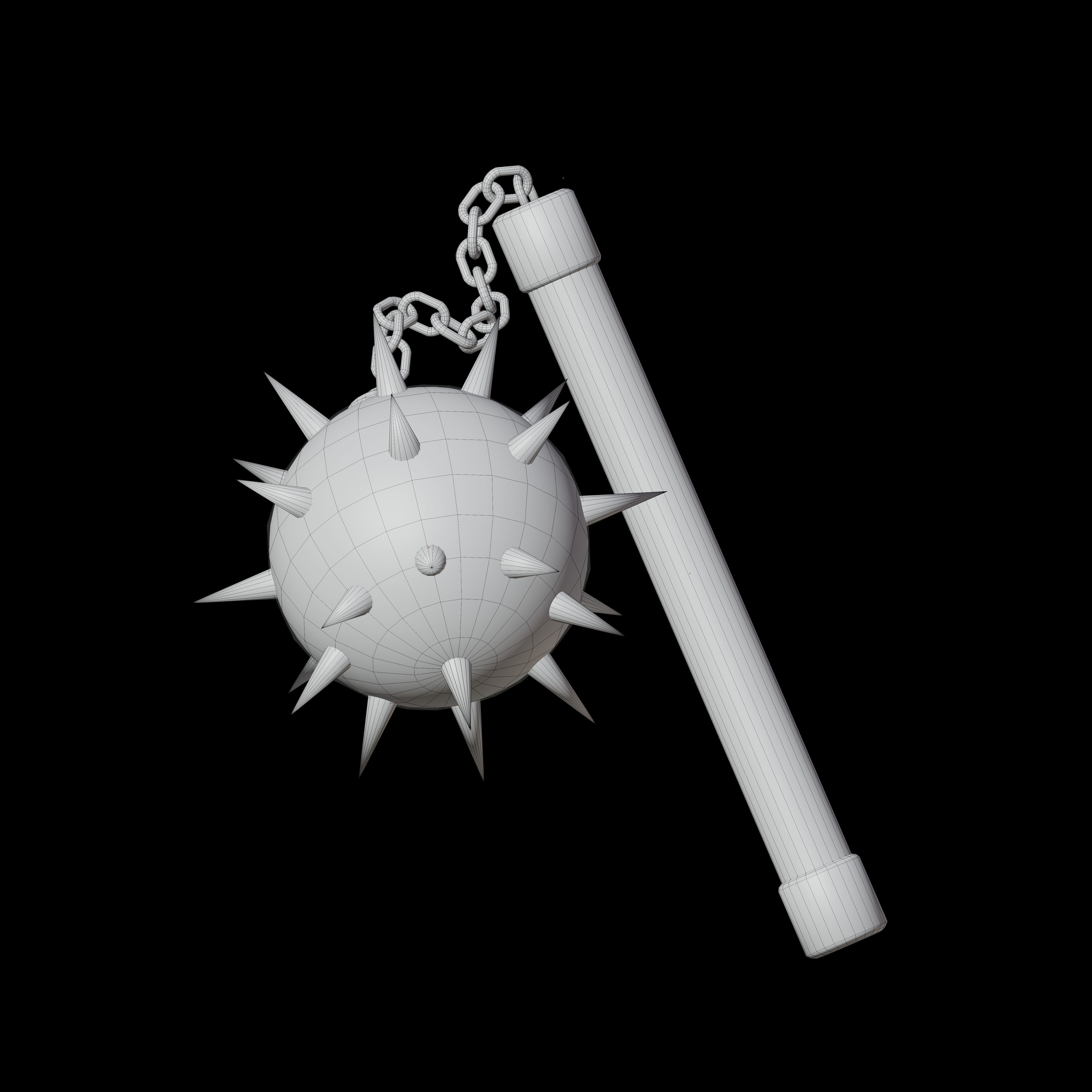 Viking Weapons Set Low-poly 3D model_9