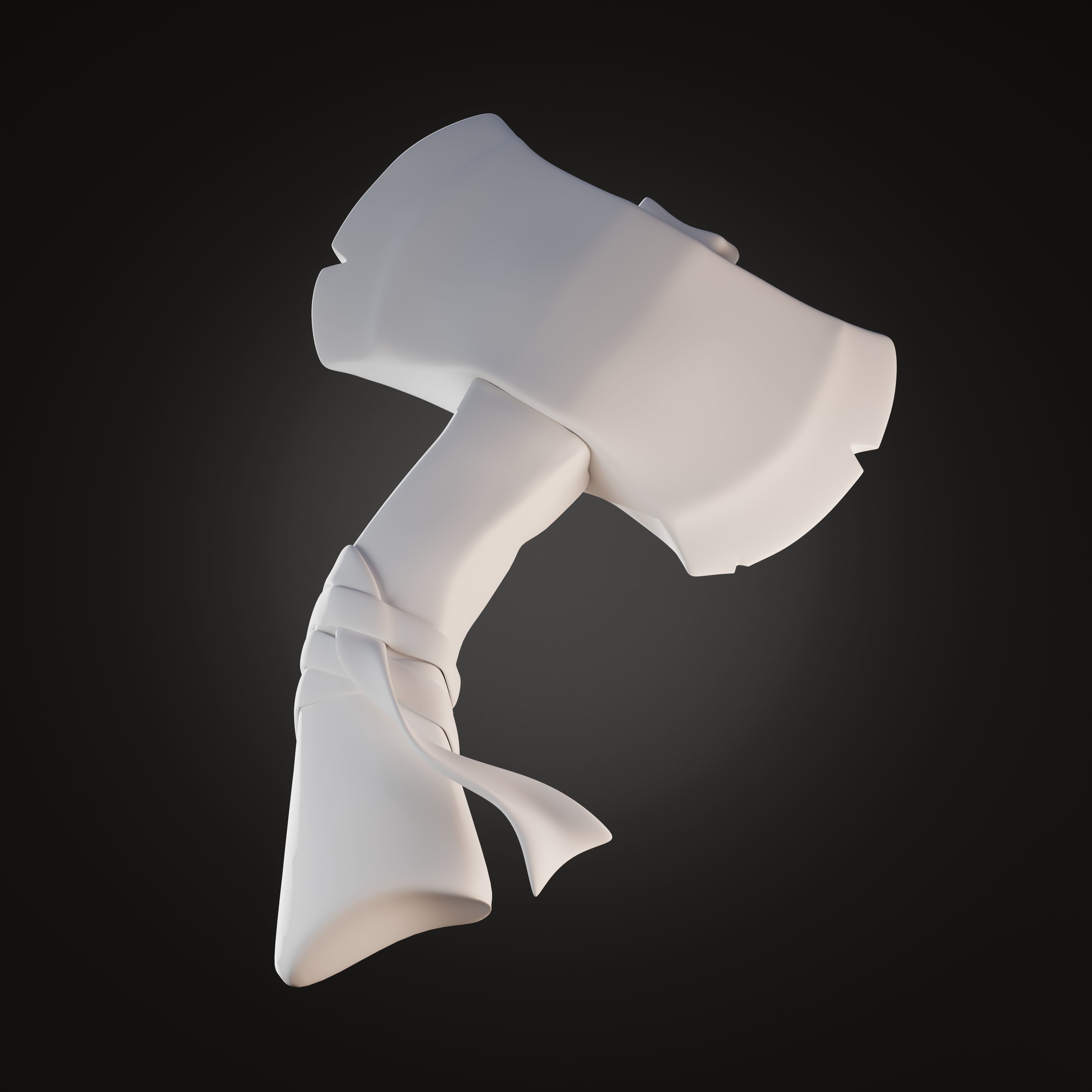 Viking Weapons Set Low-poly 3D model_5