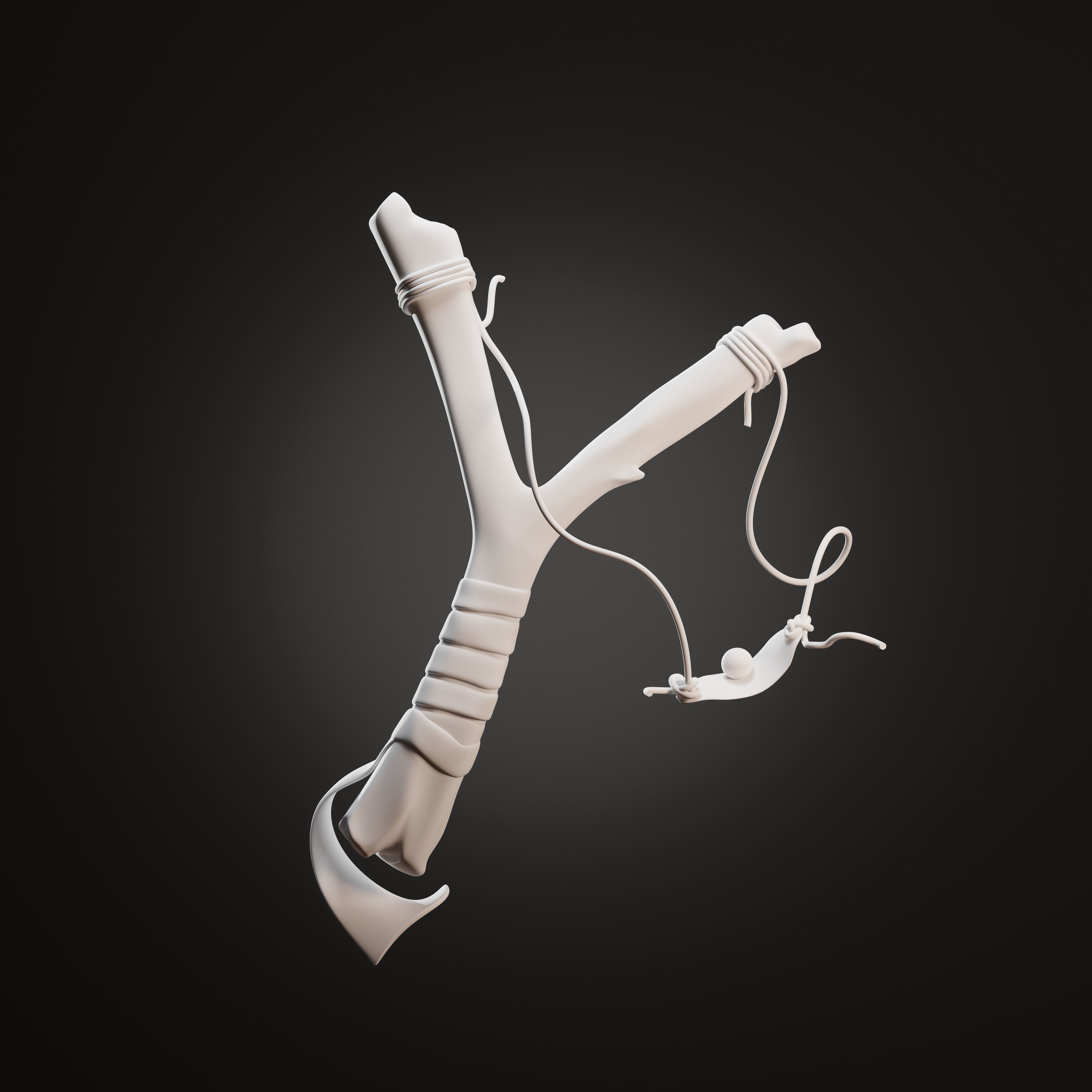 Viking Weapons Set Low-poly 3D model_17