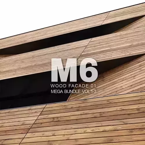 M06 Wood Facades 8K Seamless PBR Materials Texture
