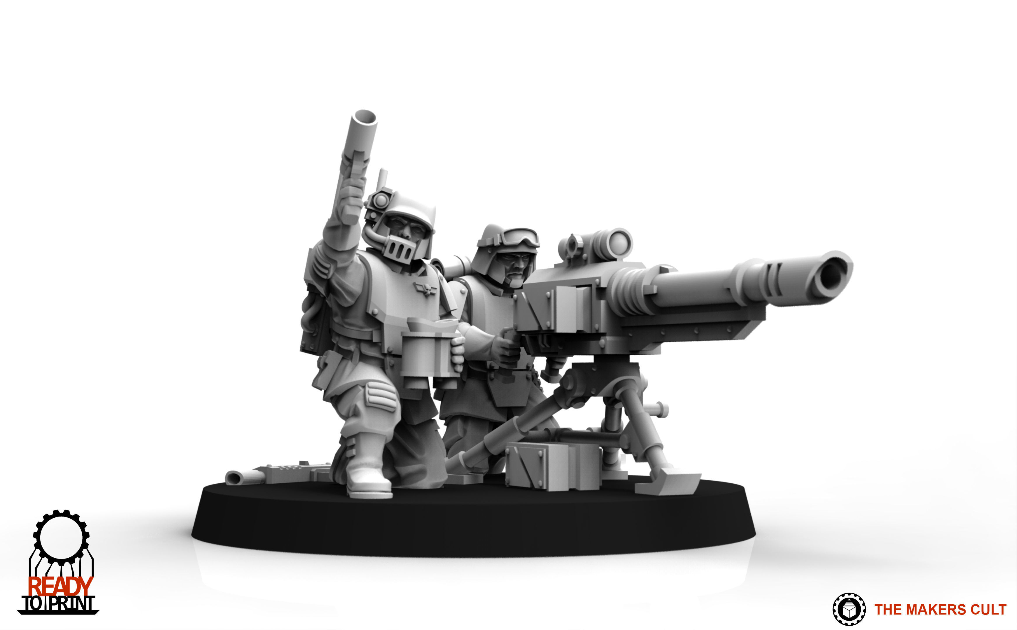 Universal Guard - Heavy Weapons Set 1 3D print model_6
