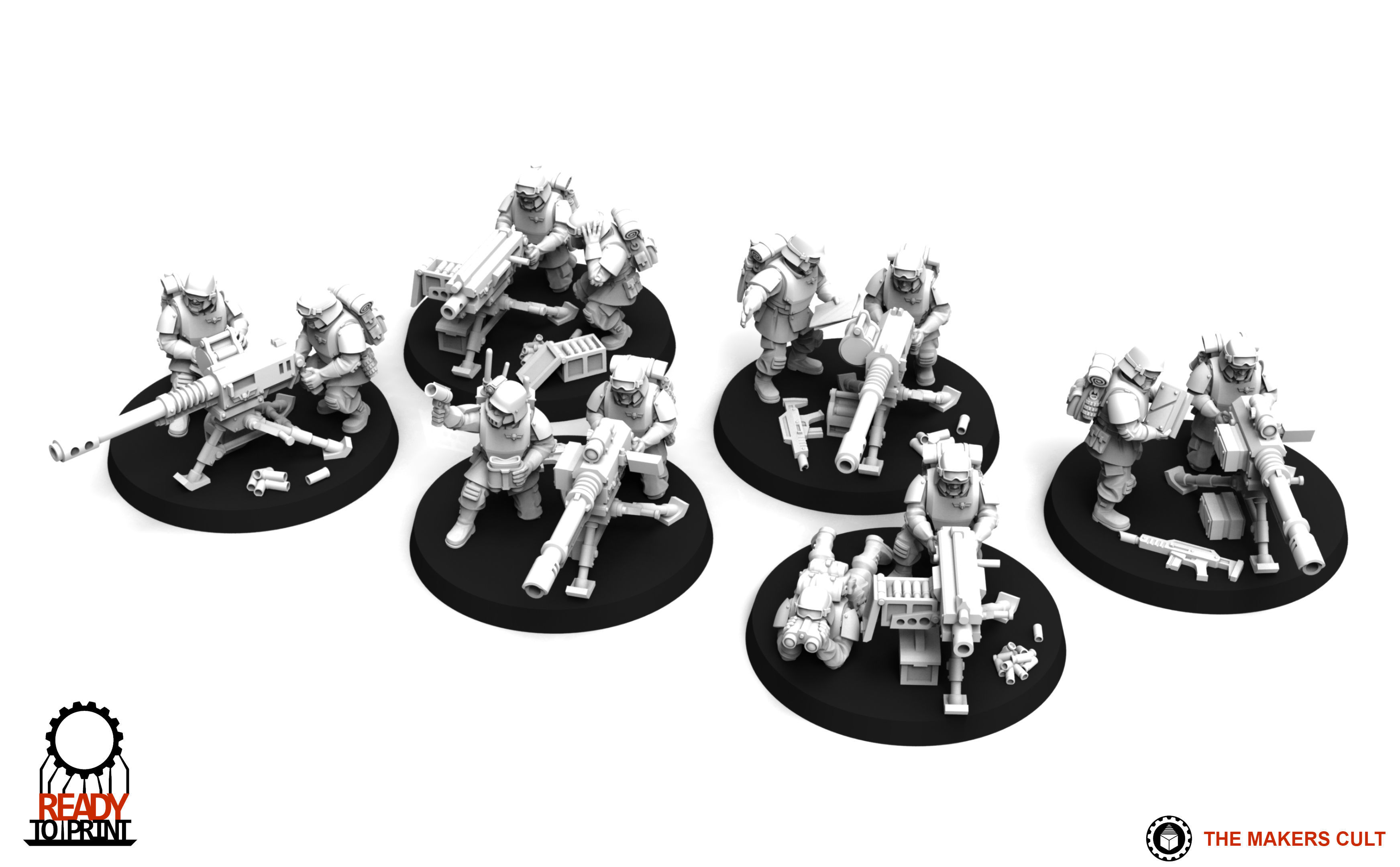 Universal Guard - Heavy Weapons Set 1 3D print model_11