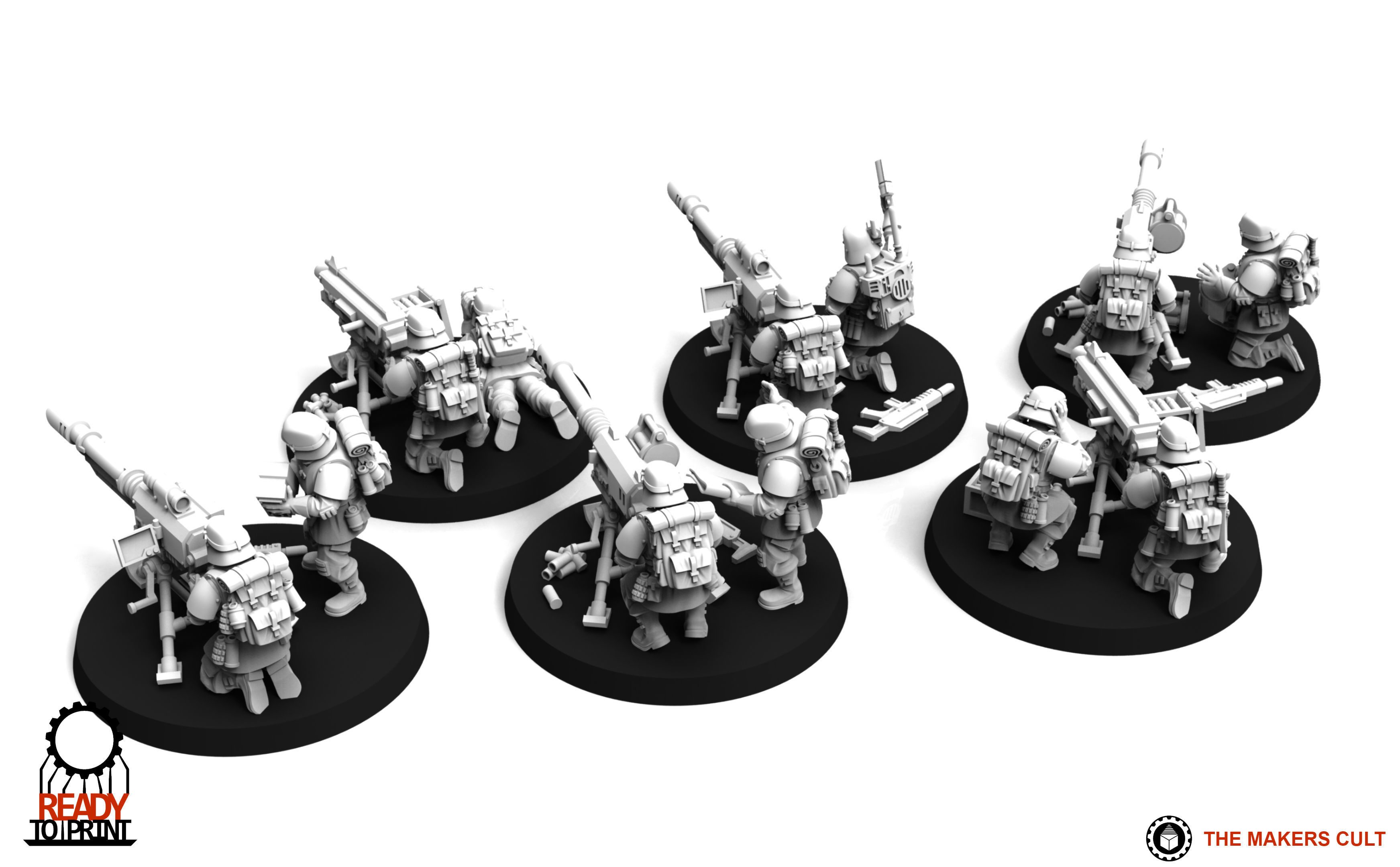 Universal Guard - Heavy Weapons Set 1 3D print model_12