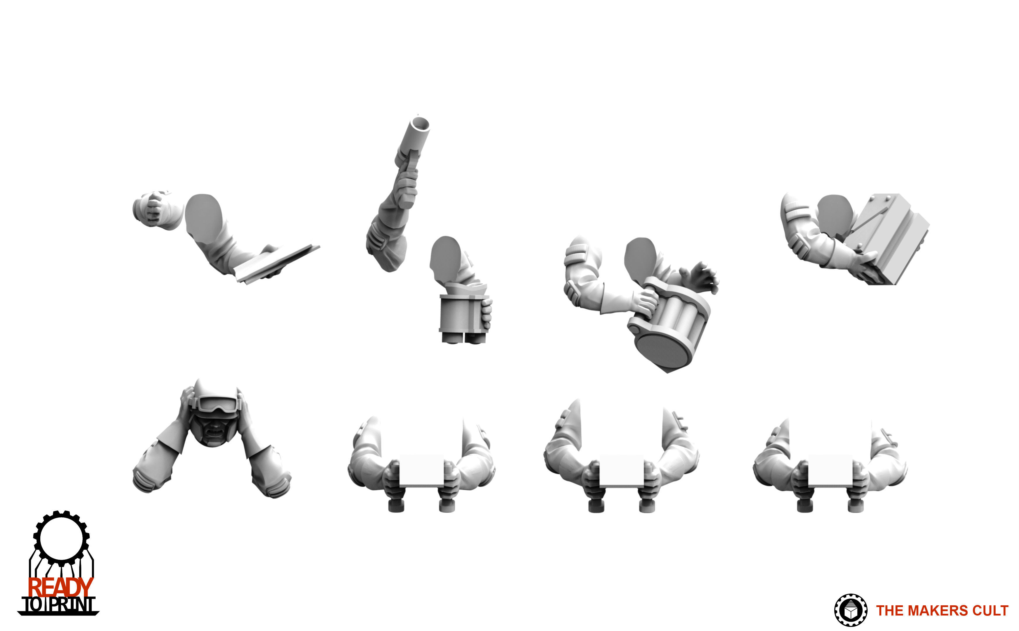 Universal Guard - Heavy Weapons Set 1 3D print model_3