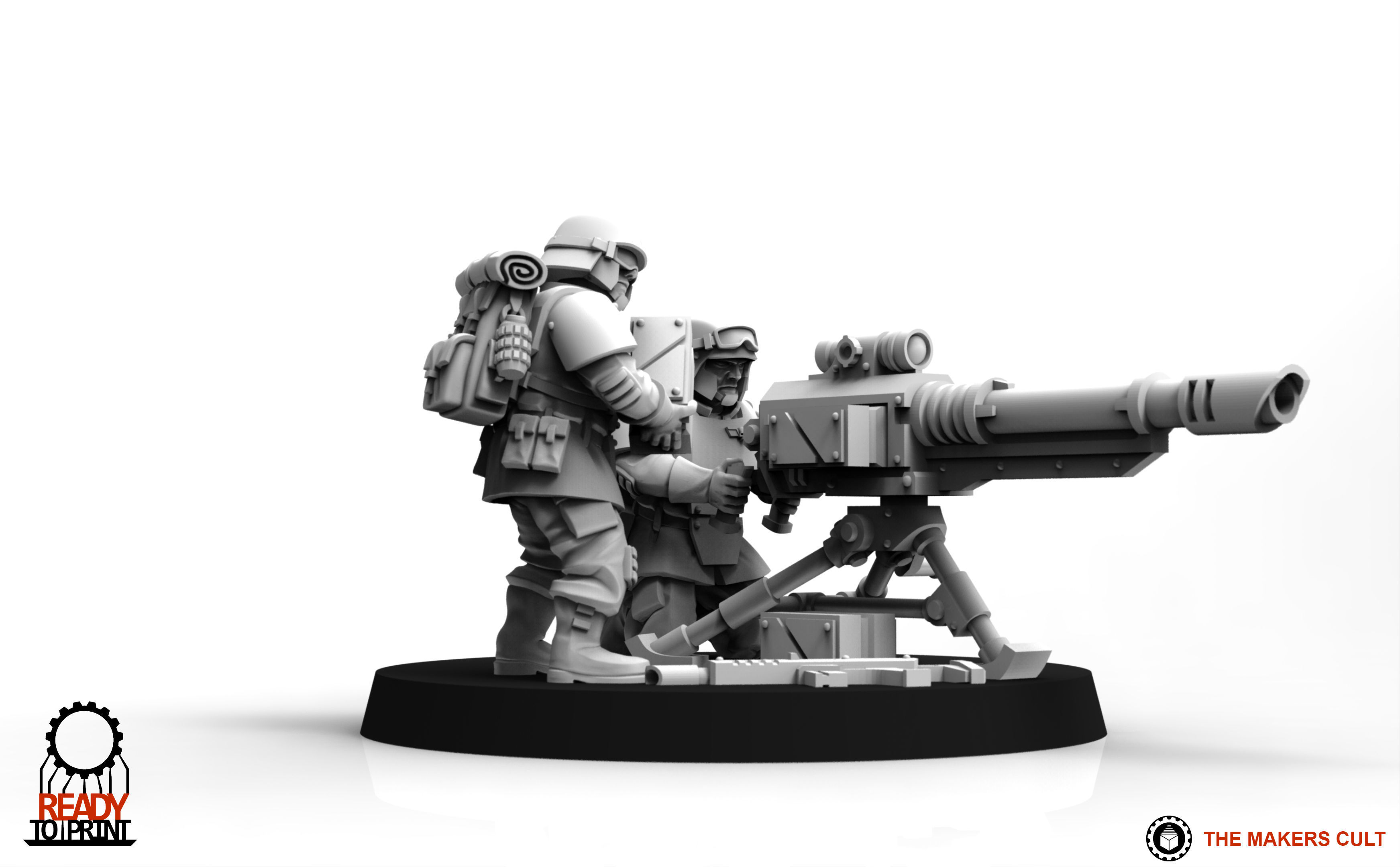 Universal Guard - Heavy Weapons Set 1 3D print model_9